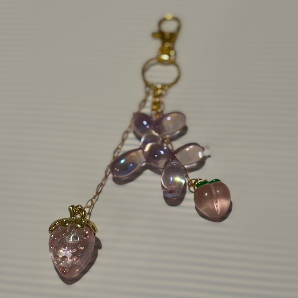 Lavender Balloon Dog Keychain